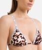 Calvin Klein Logo Tape triangel bikinitop met uitneembare vulling en panterprint online kopen